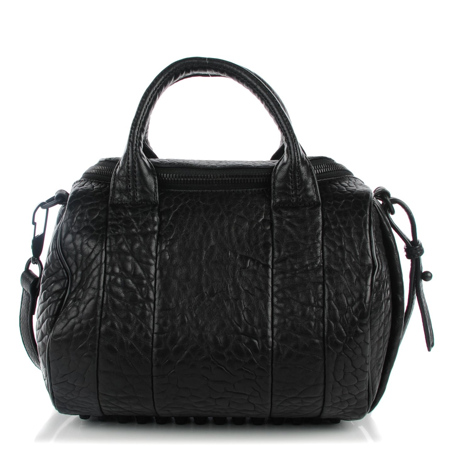 Pebbled Lambskin Rockie Black Matte Black Hardware