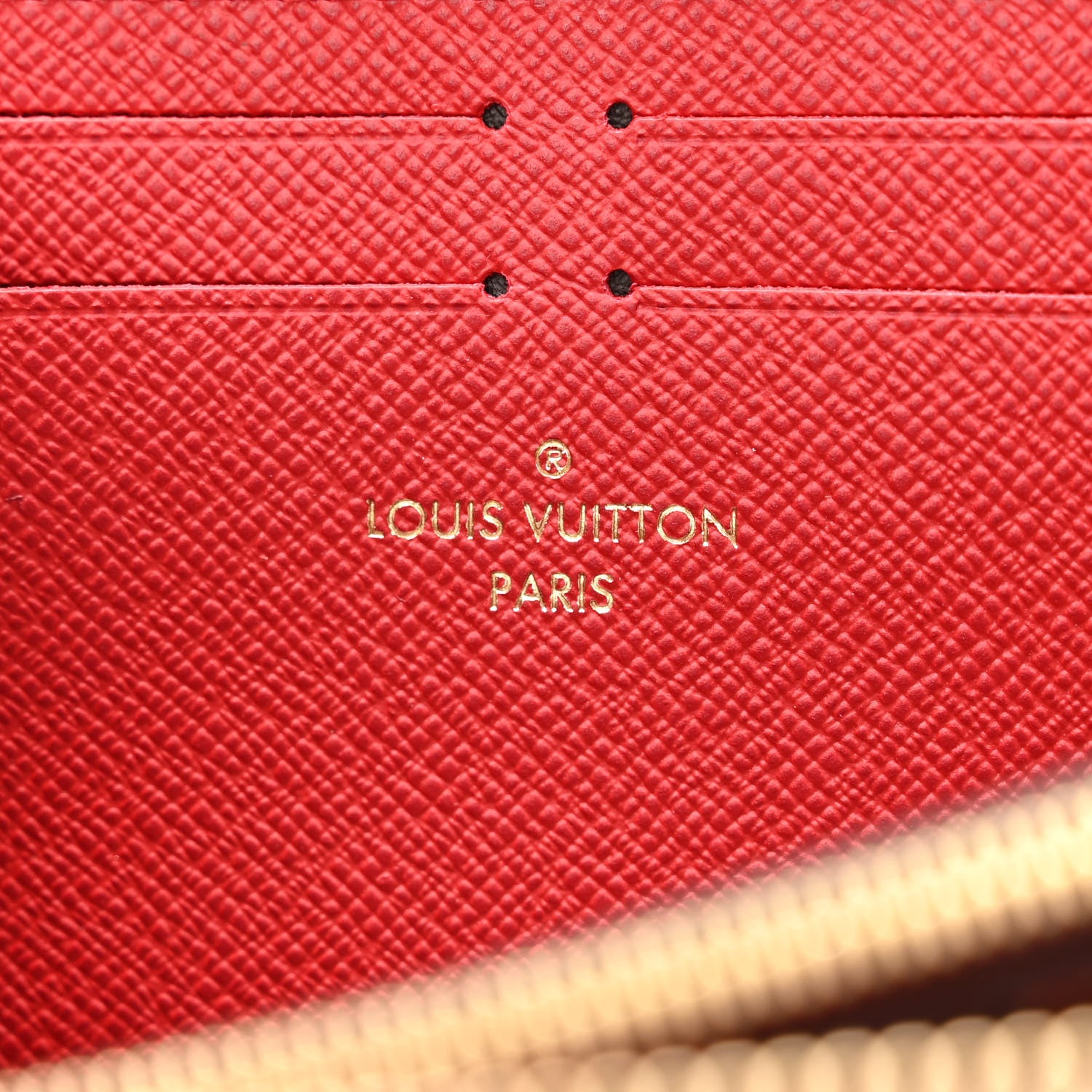 Louis Vuitton Damier Ebene Clemence Wallet Cherry 6 of 9