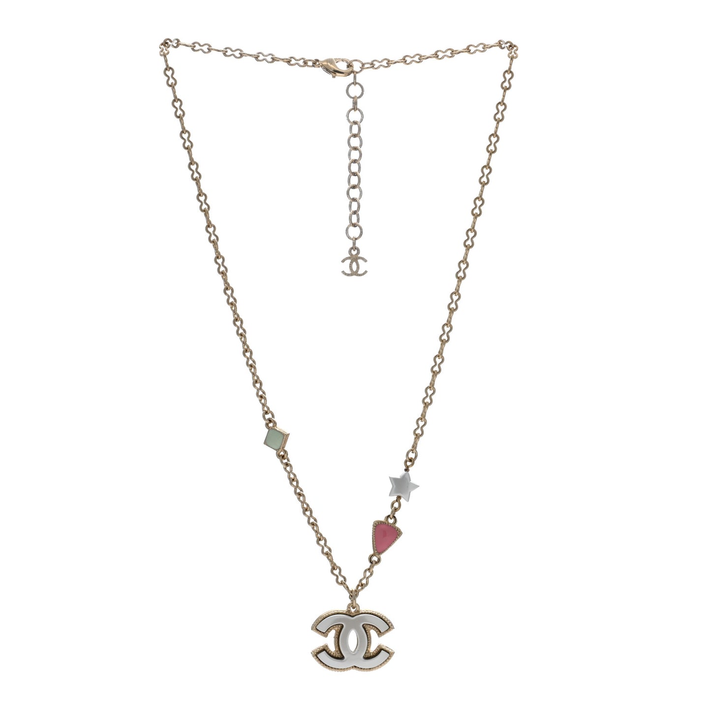 Resin CC Star CC Necklace Gold