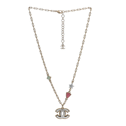 Chanel Resin CC Star CC Necklace Gold 3 of 4