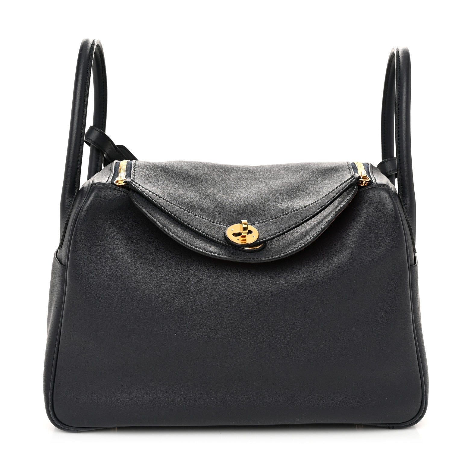 Hermes Swift Verso Lindy 30 Bleu Indigo Orange Poppy 1 of 10