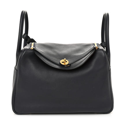 Hermes Swift Verso Lindy 30 Bleu Indigo Orange Poppy 1 of 10