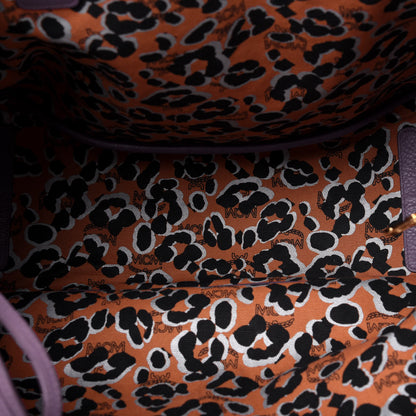 MCM Visetos Large Anya Shopper Tote Purple 5 of 16