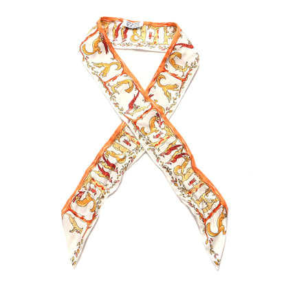 Hermes Silk Alphabet Twilly 1 of 4