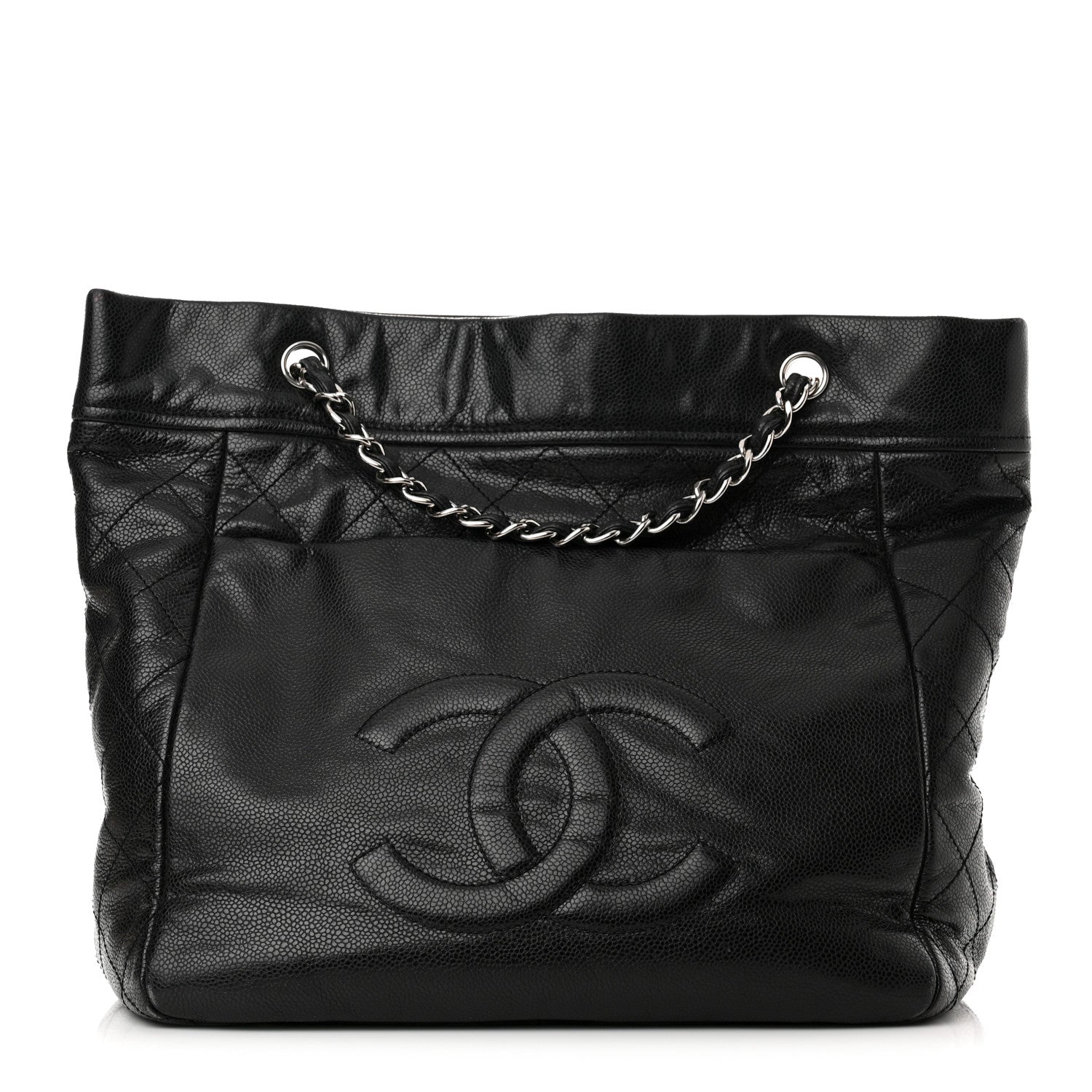 Chanel Soft Caviar Large Timeless CC Shoulder Bag Black 1 of 12