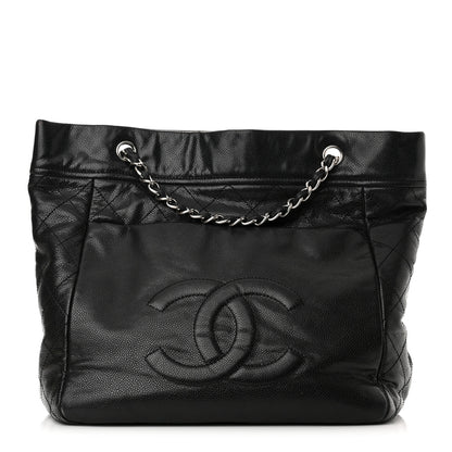 Chanel Soft Caviar Large Timeless CC Shoulder Bag Black 1 of 12