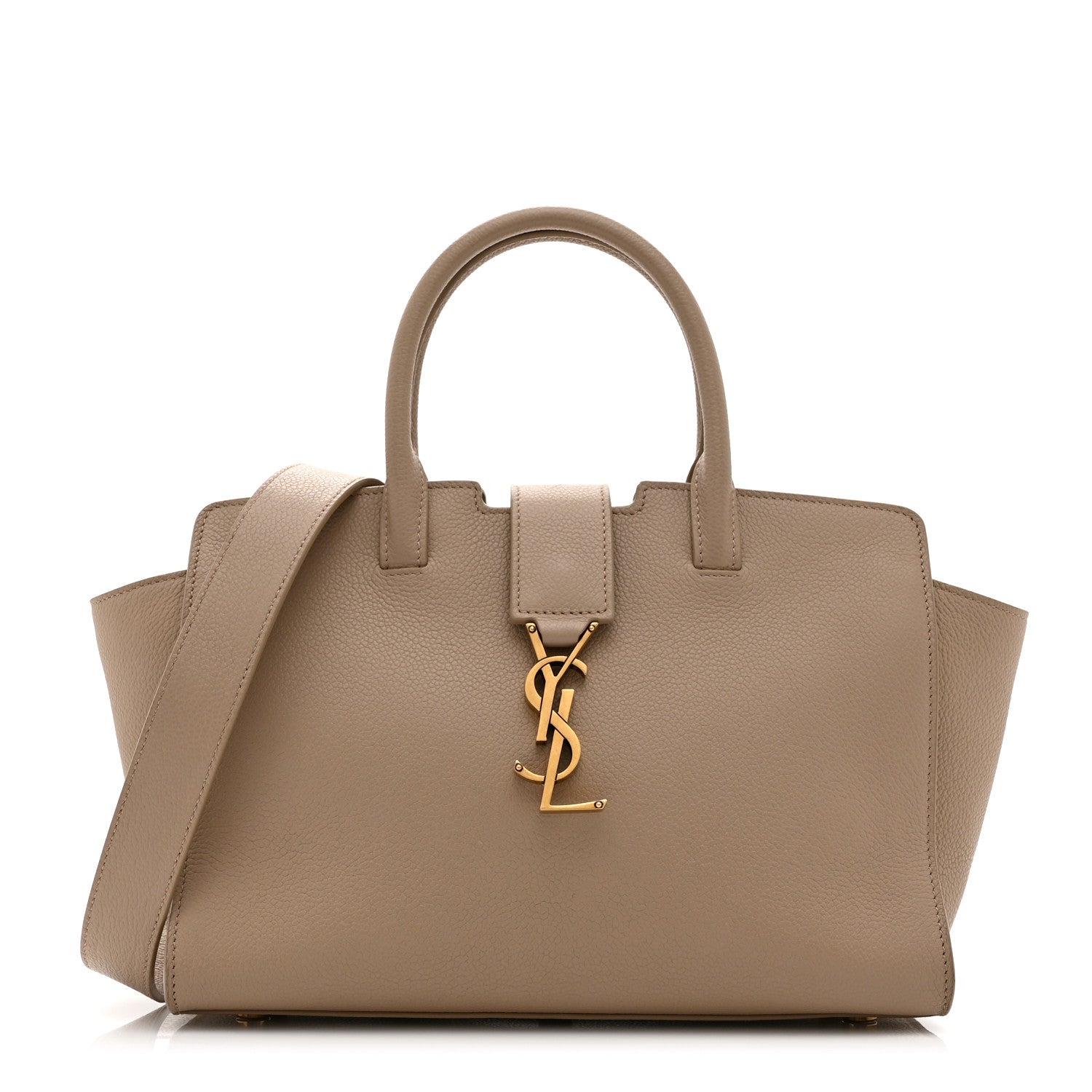 Saint Laurent Calfskin Baby Monogram Downtown Cabas Beige 1 of 10