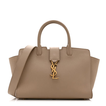 Saint Laurent Calfskin Baby Monogram Downtown Cabas Beige 1 of 10