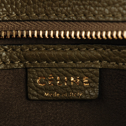 Celine Drummed Calfskin Nano Luggage Jungle 6 of 7