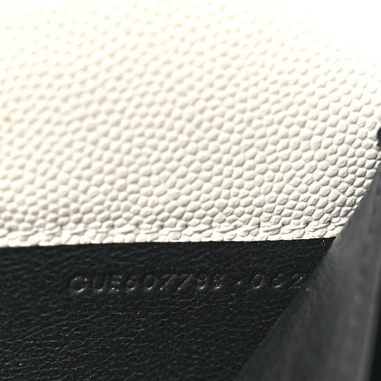 Saint Laurent Grain De Poudre Monogram Uptown Chain Wallet Dark Latte 9 of 17