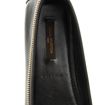Louis Vuitton Calf Zip Oxford Ballerina Flats 37 Black 7 of 7