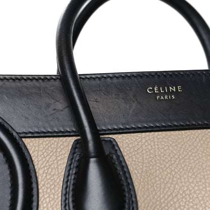 Celine Elephant Calfskin Suede Micro Tri-Color Luggage Sand 13 of 13