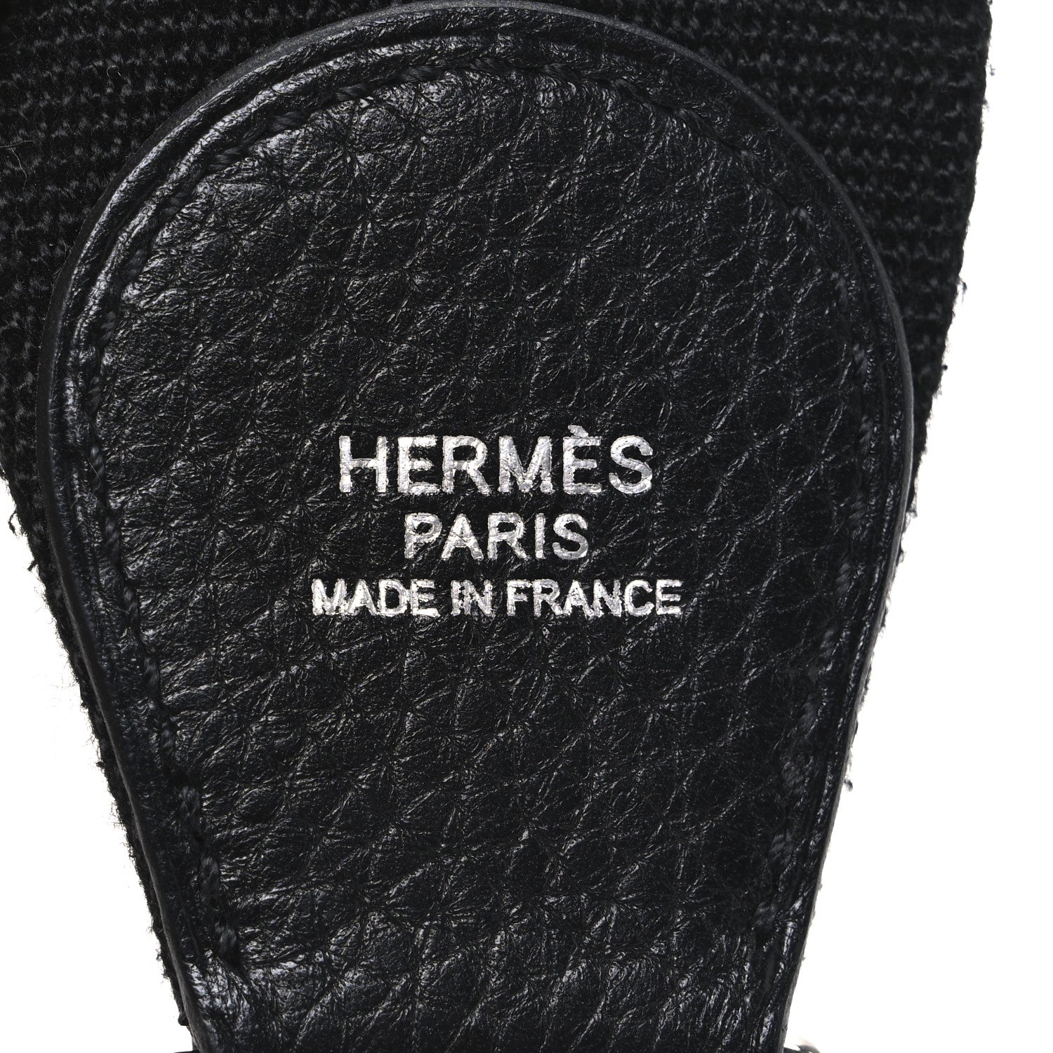 Hermes Toile Taurillon Clemence Evelyne PM Shoulder Strap Black 4 of 4