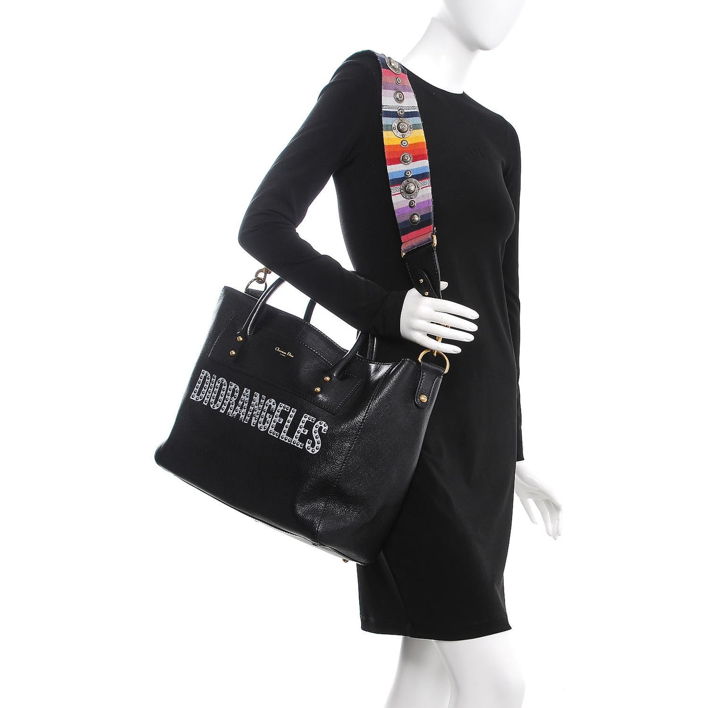 Goatskin DIORANGELES Tote Black