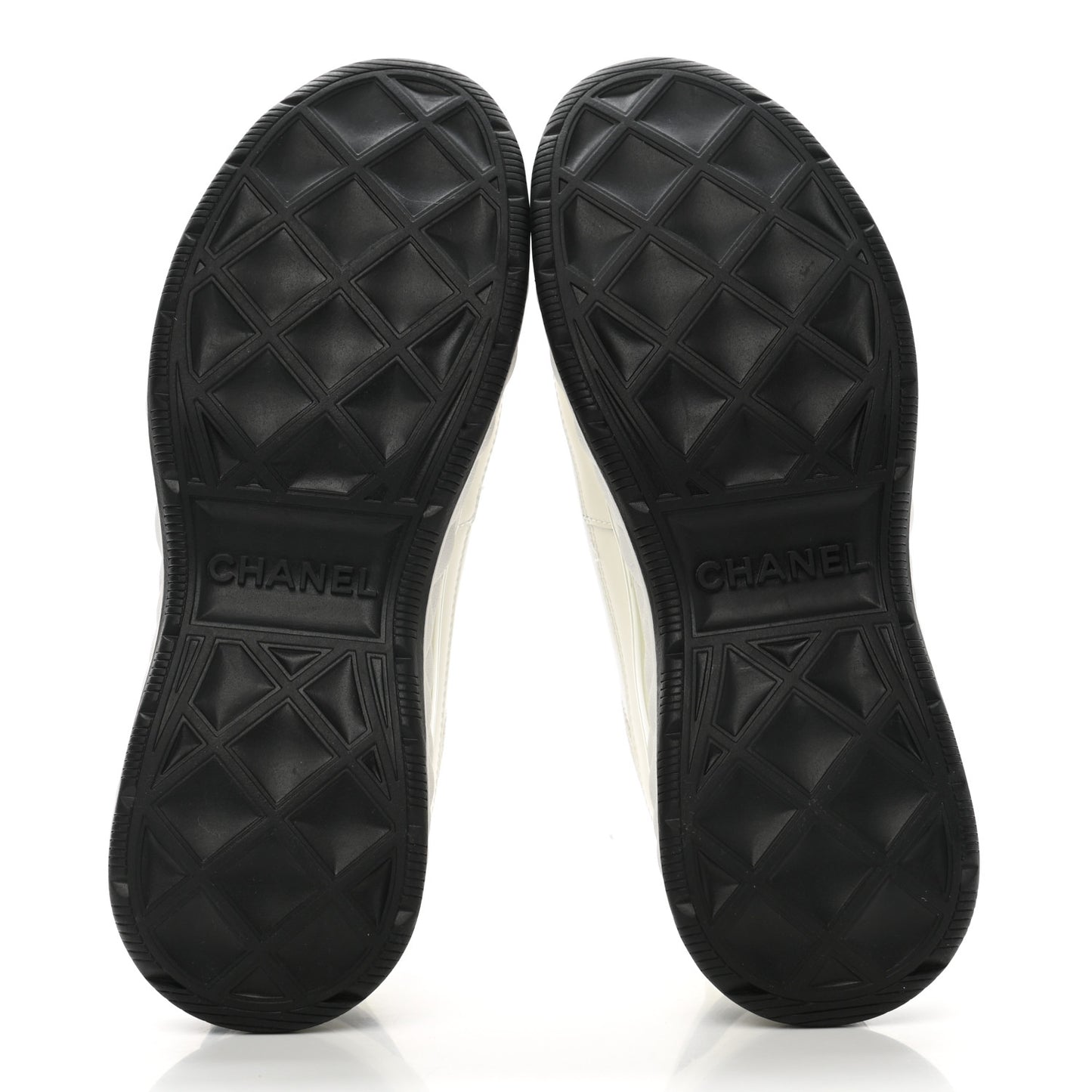 Velvet Calfskin Mixed Fibers CC Sneakers 37.5 Ivory Black