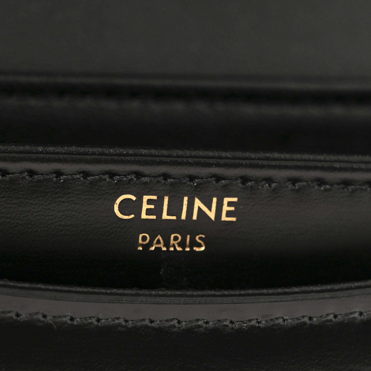 Celine Shiny Calfskin Triomphe Mini Besace Clea Black 6 of 11