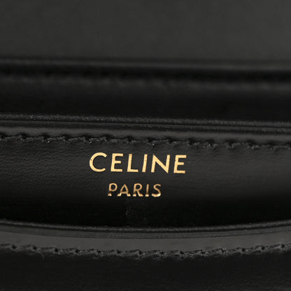 Celine Shiny Calfskin Triomphe Mini Besace Clea Black 6 of 11