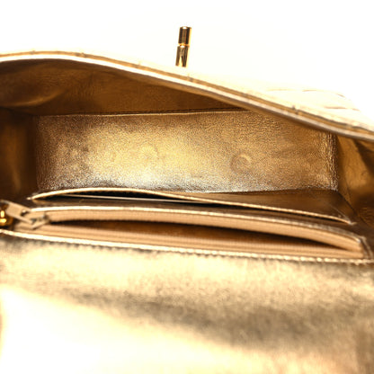 Chanel Lambskin Micro Mini Kelly Flap Bag Gold 5 of 11
