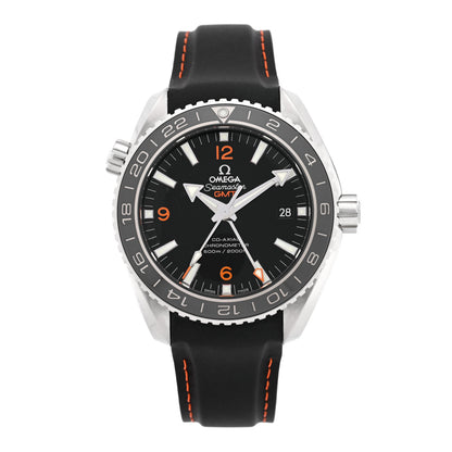 Omega Stainless Steel Calfskin 43mm Seamaster Planet Ocean GMT Co-Axial Chronometer Automatic Watch Black 232.32.44.22.01.002 1 of 5