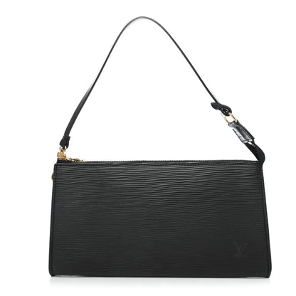 Louis Vuitton Epi Pochette Accessories 24 Black 1 of 4