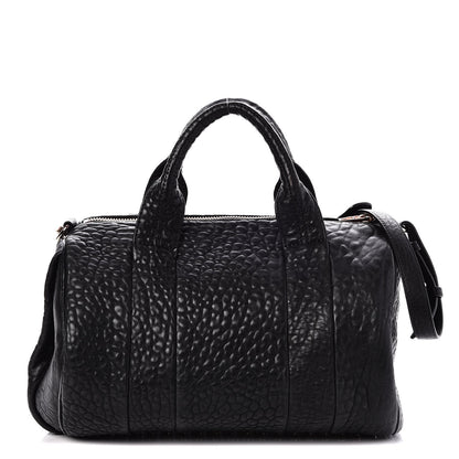 Alexander Wang Pebbled Lambskin Rocco Black Rose Gold Hardware 1 of 12