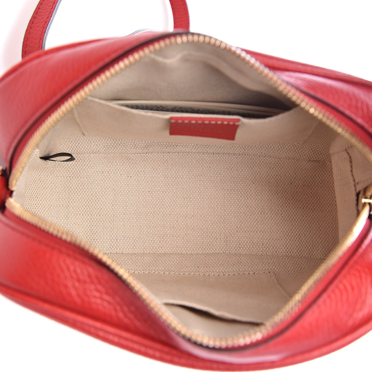 Gucci Pebbled Calfskin Small Soho Disco Bag Tabasco Red 5 of 10