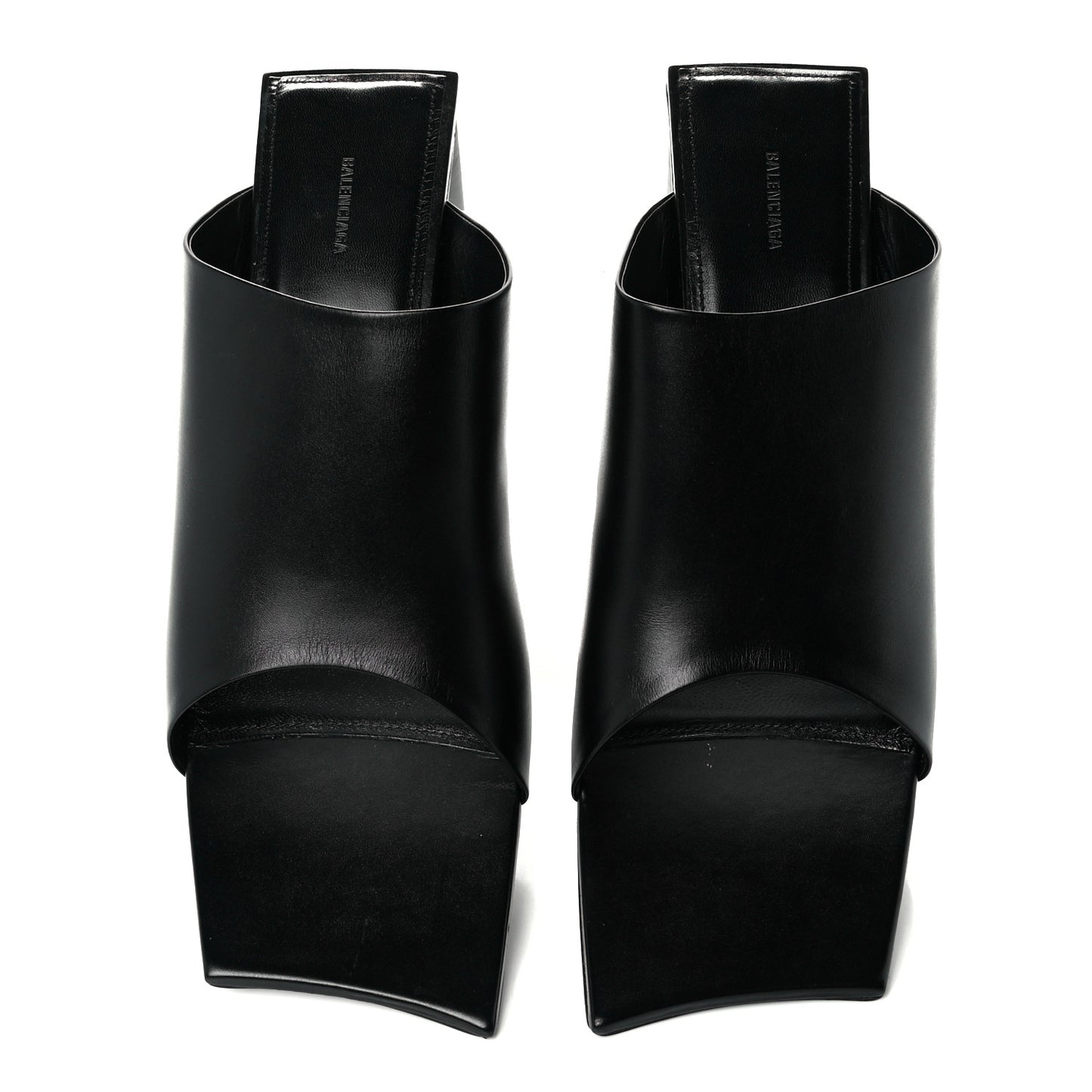Smooth Calfskin Moon 60mm Sandals 41.5 Black