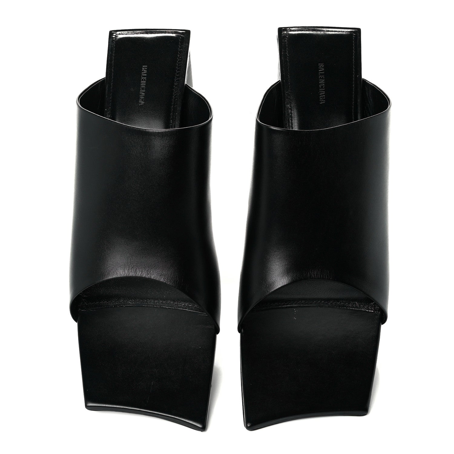 Balenciaga Smooth Calfskin Moon 60mm Sandals 41.5 Black 4 of 10