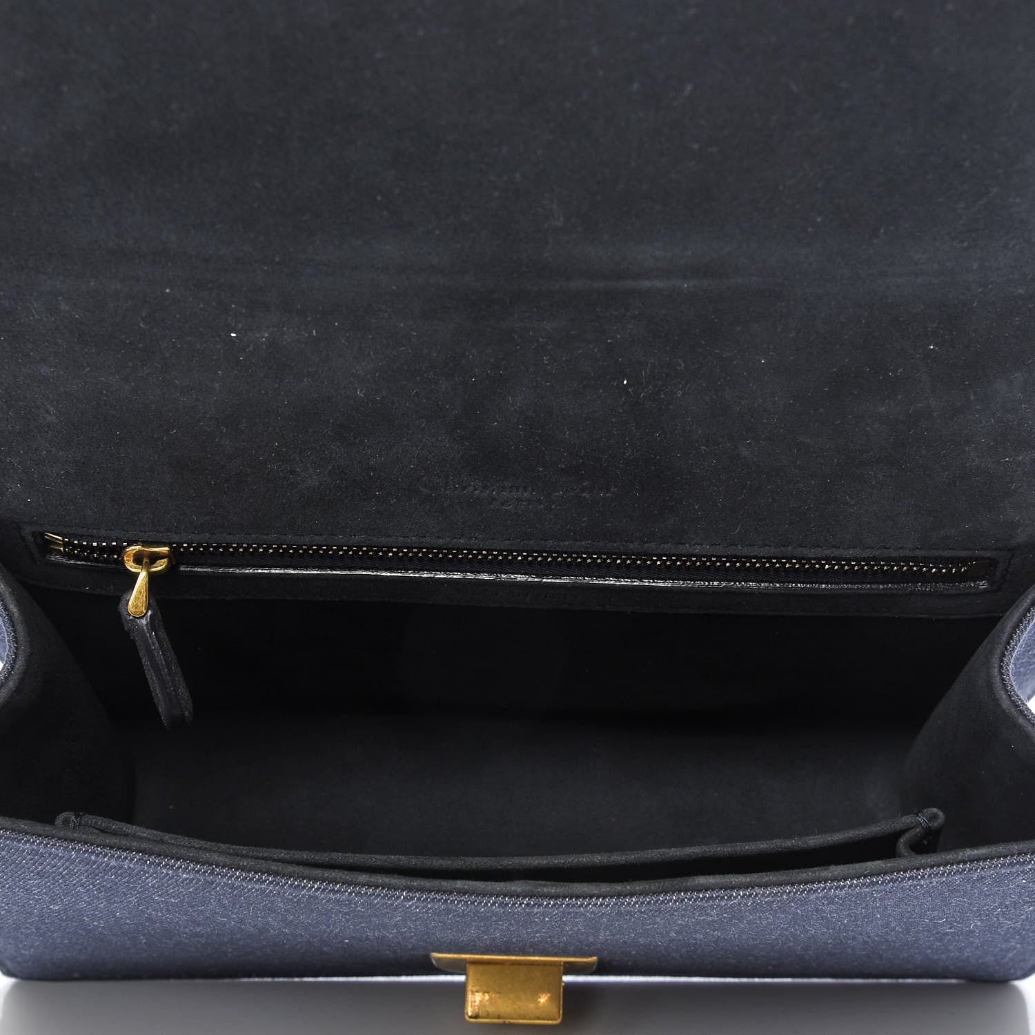Christian Dior Denim Studded Medium Diorama Flap Bag Blue 4 of 9