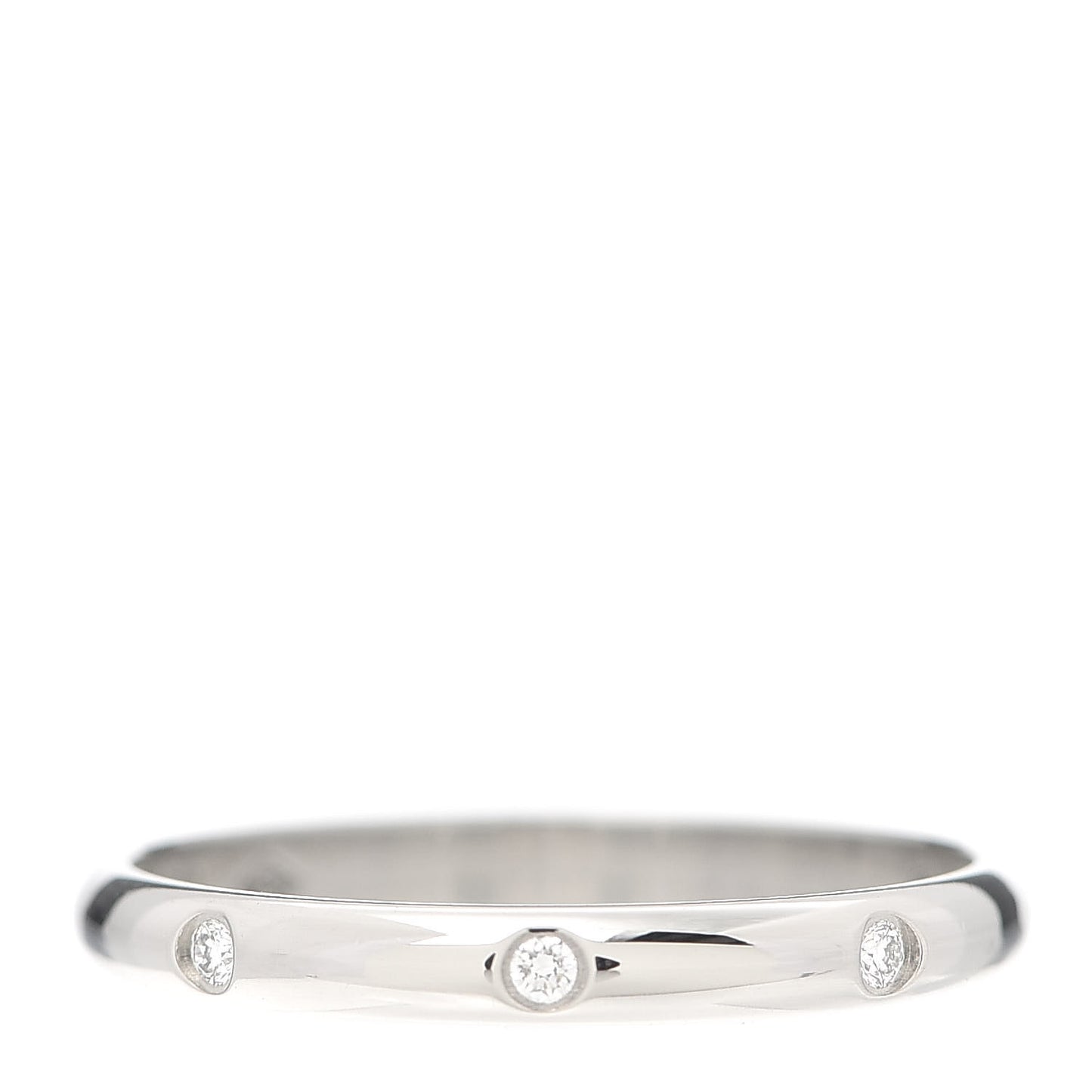 Platinum 3 Diamond 2.6mm 1895 Wedding Band Ring 55 7.25