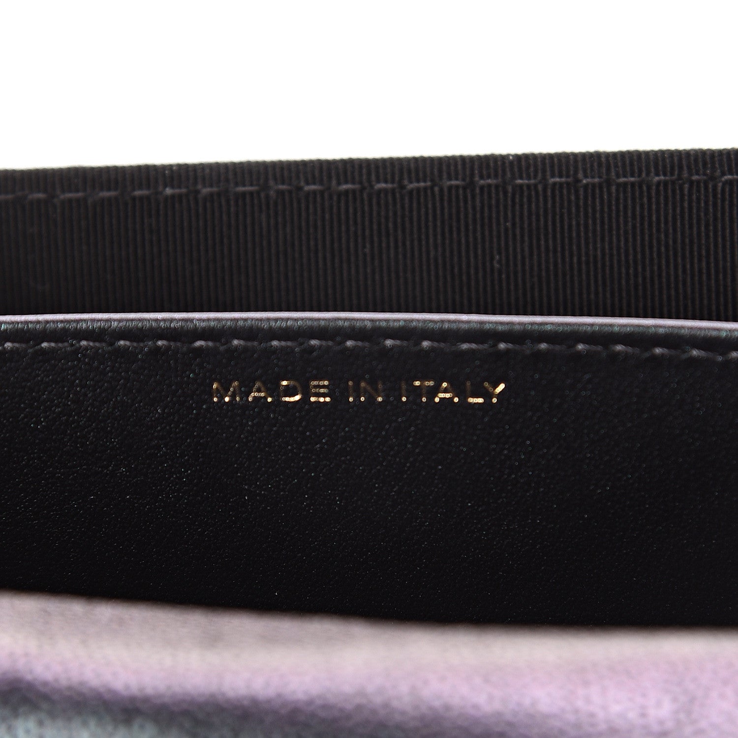 Chanel Iridescent Caviar Quilted Flap Card Holder Wallet Black 6 of 8