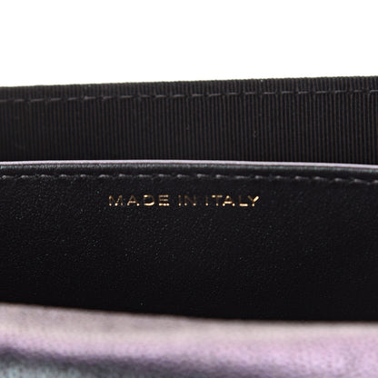 Chanel Iridescent Caviar Quilted Flap Card Holder Wallet Black 6 of 8