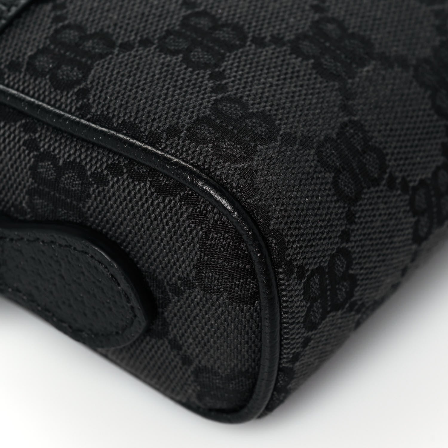 Gucci X BALENCIAGA BB Monogram Web Mini Ophidia Shoulder Bag Black 9 of 13