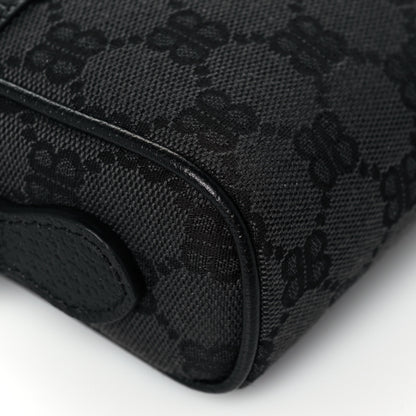 Gucci X BALENCIAGA BB Monogram Web Mini Ophidia Shoulder Bag Black 9 of 13