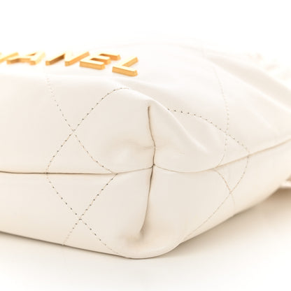 Chanel Shiny Calfskin Quilted Mini Chanel 22 White 10 of 10