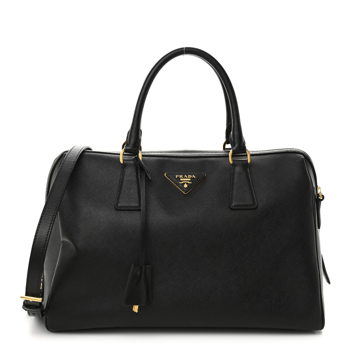 Saffiano Lux Bowler Black