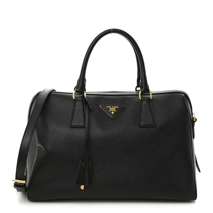 Prada Saffiano Lux Bowler Black 1 of 11
