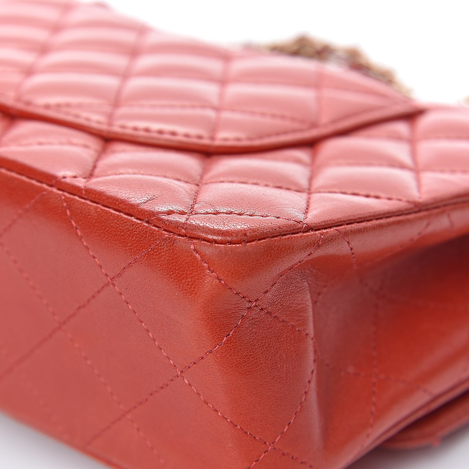 Chanel Lambskin Quilted Medium Double Flap Red 20 of 22