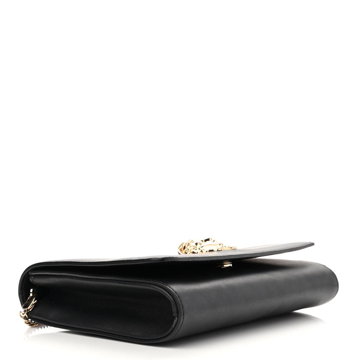 Vitello Palazzo Medusa Evening Clutch Bag Black