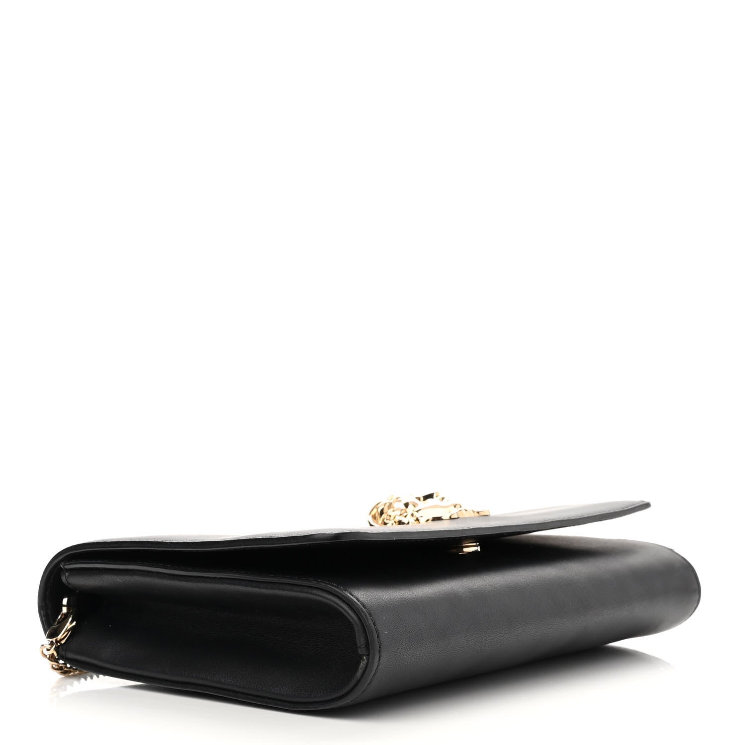 Versace Vitello Palazzo Medusa Evening Clutch Bag Black 4 of 16