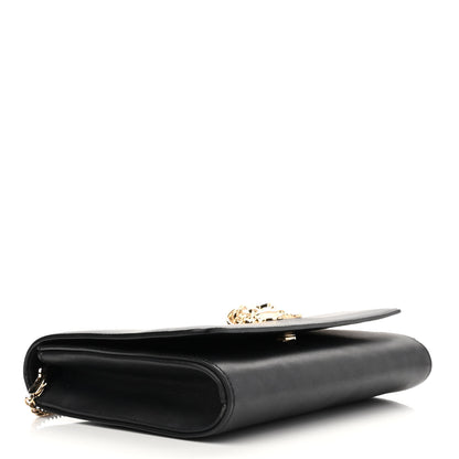 Versace Vitello Palazzo Medusa Evening Clutch Bag Black 4 of 16