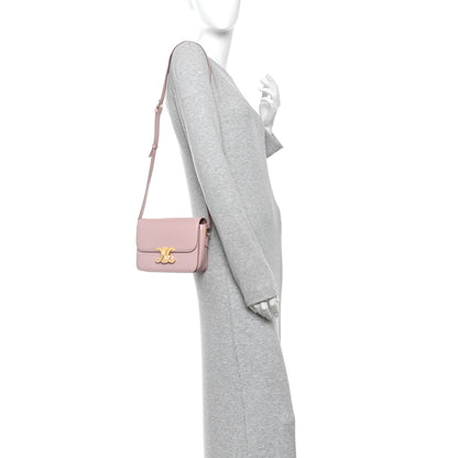 Celine Shiny Calfskin Teen Triomphe Vintage Pink 2 of 10