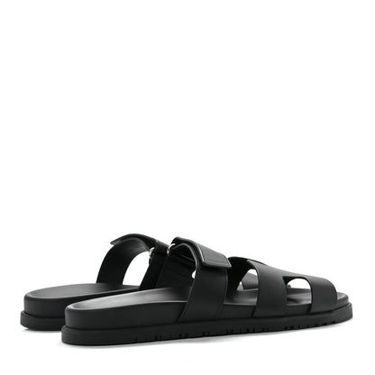 Hermes Calfskin Womens Chypre Sandals 42 Black 4 of 8