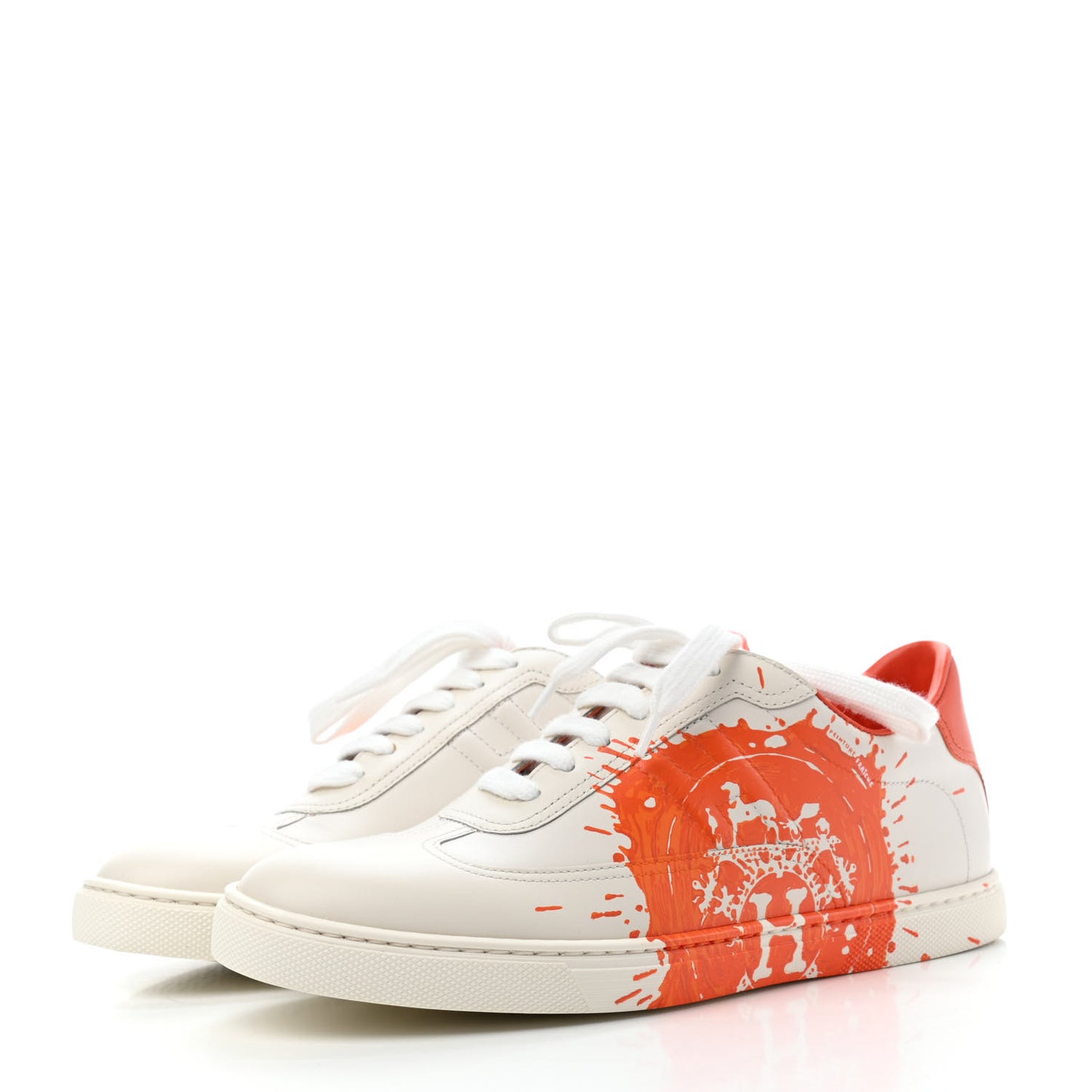Swift Printed Peinture Fraiche Quicker Sneakers 37.5 White Orange