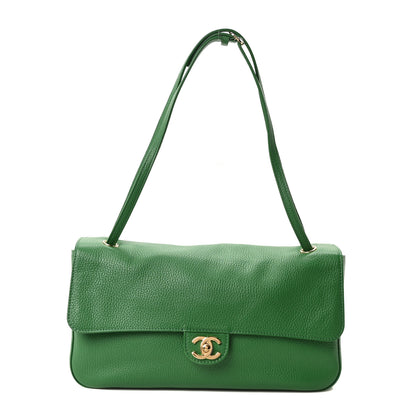 Chanel Grained Calfskin Small Souplissimo Maxi Flap Green 1 of 10