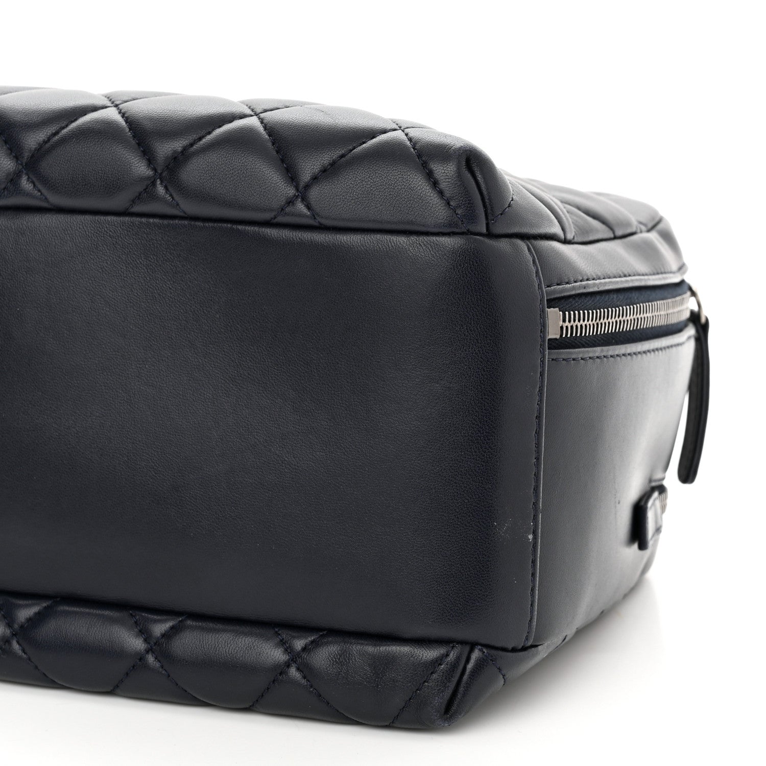 Chanel Lambskin Quilted Medium Trendy CC Bowling Bag Navy 11 of 11