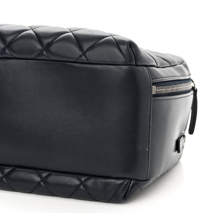 Chanel Lambskin Quilted Medium Trendy CC Bowling Bag Navy 11 of 11