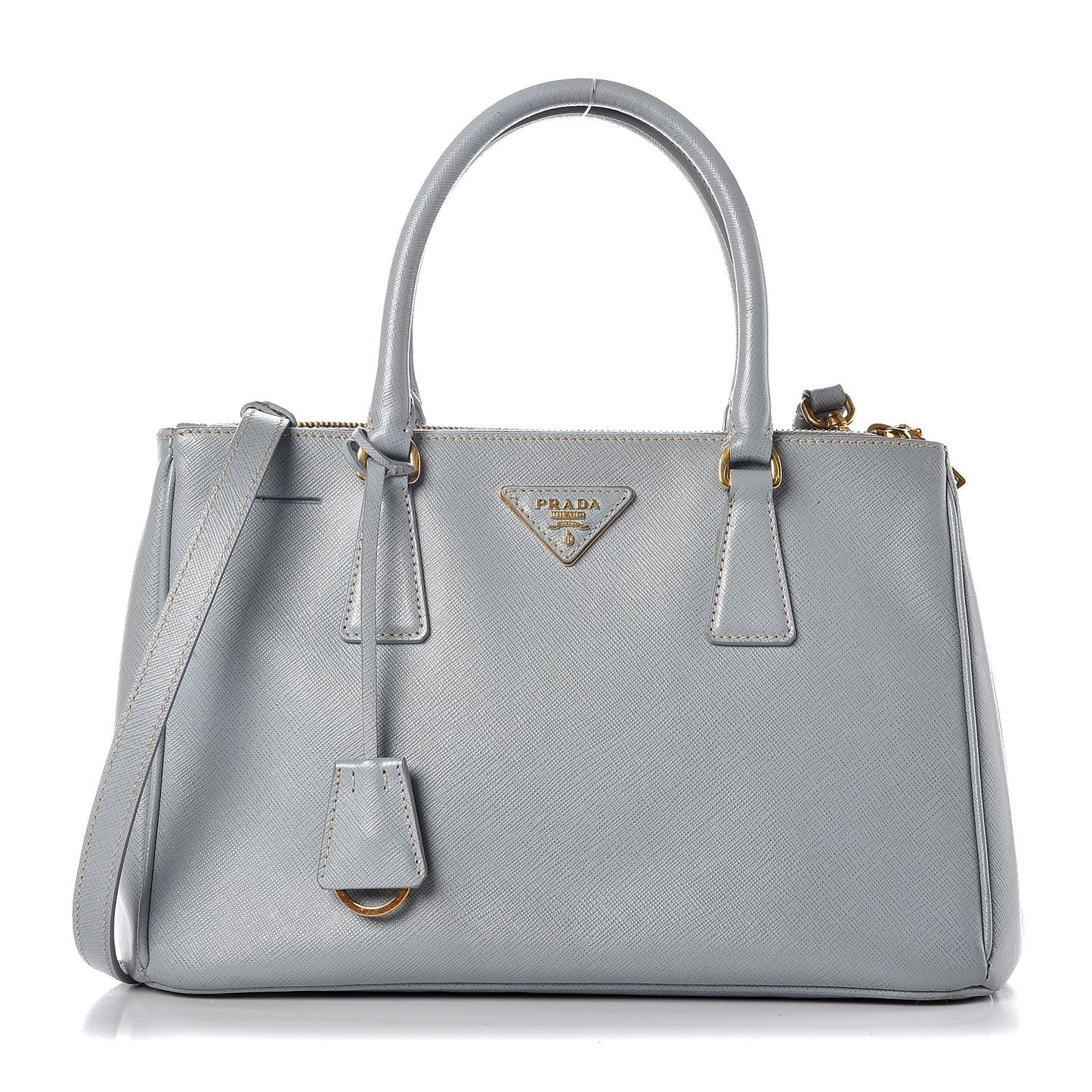 Saffiano Medium Galleria Double Zip Tote Astrale