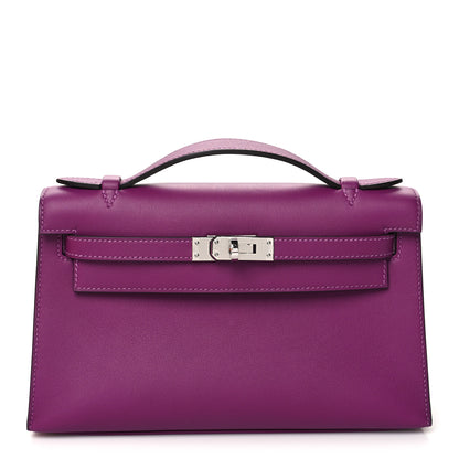Hermes Swift Kelly Pochette Clutch Anemone 1 of 10