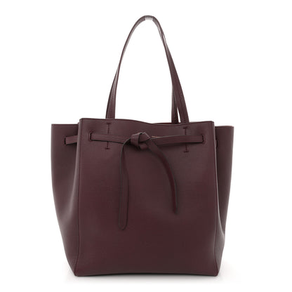 Celine Soft Grained Calfskin Small Belt Cabas Phantom Burgundy 1 of 10